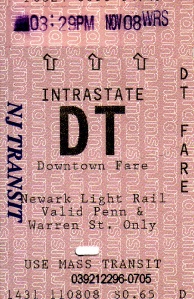 Newark Train Ticket
